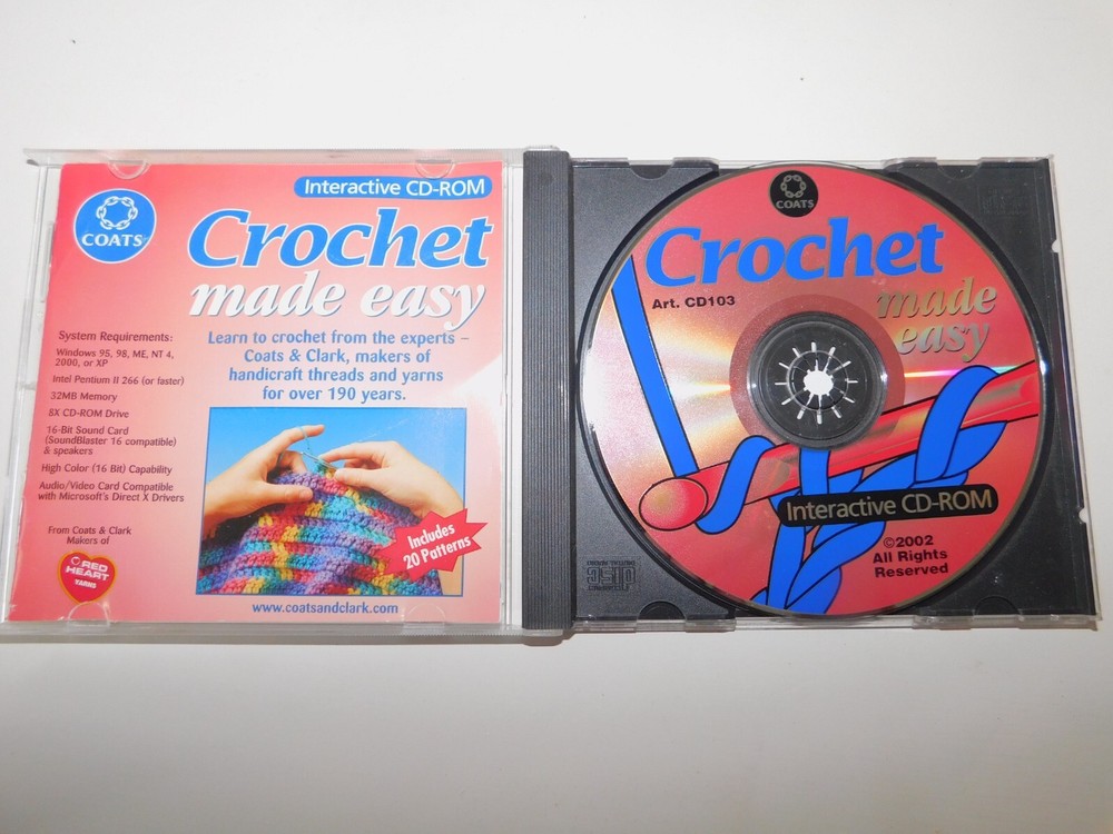 Coats & Clark Crochet Made Easy (CD-Rom, 2002) |