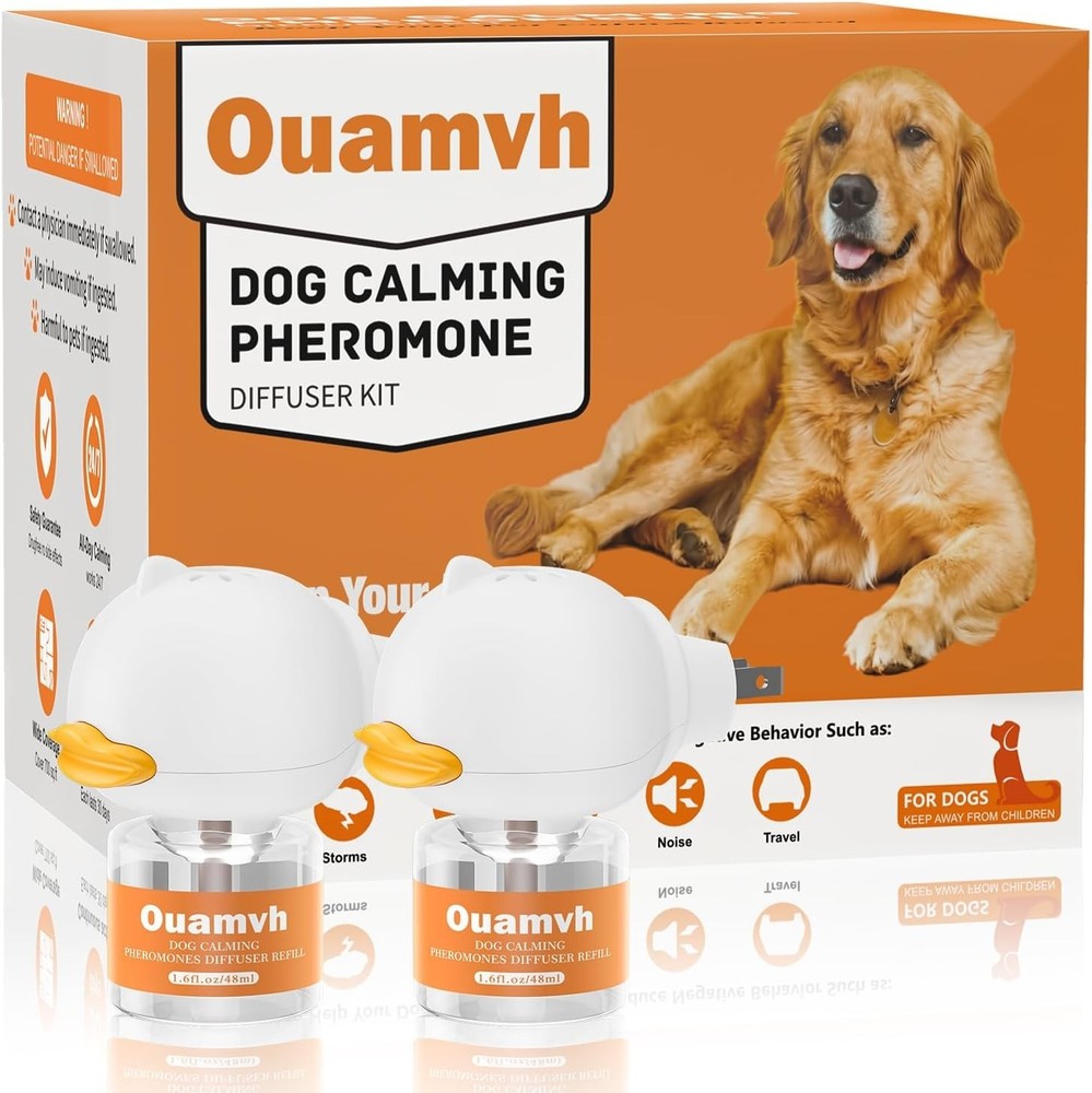 Dog Calming Diffuser, 4 in 1 Puppy Pheromones Calming DiffuserRelaxing Solution
