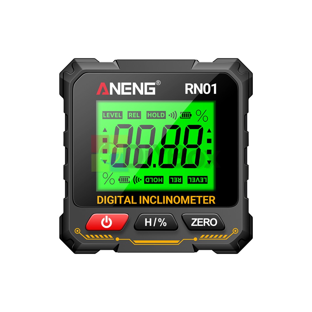 ANENG Digital Angle Finder Magnetic Protractor Level Box Inclinometer Tool 360°