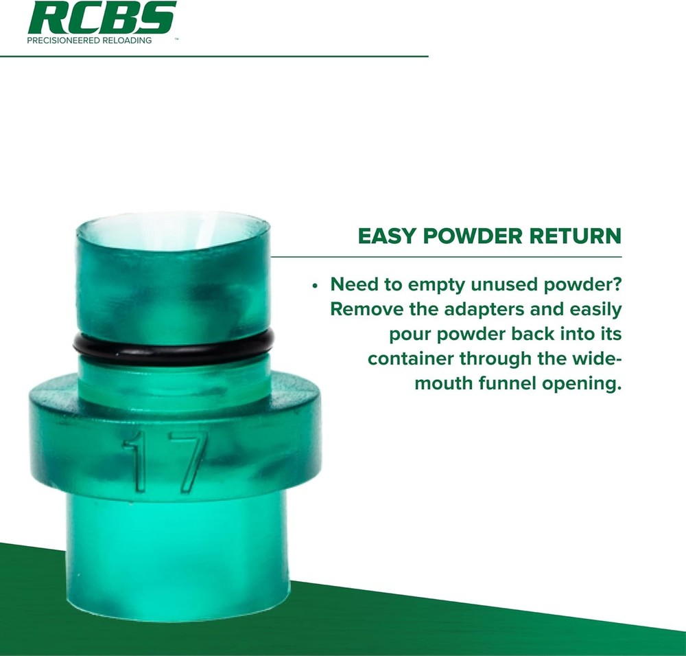 RCBS Quick Change Powder Funnel Kit, Universal One Size, Multi