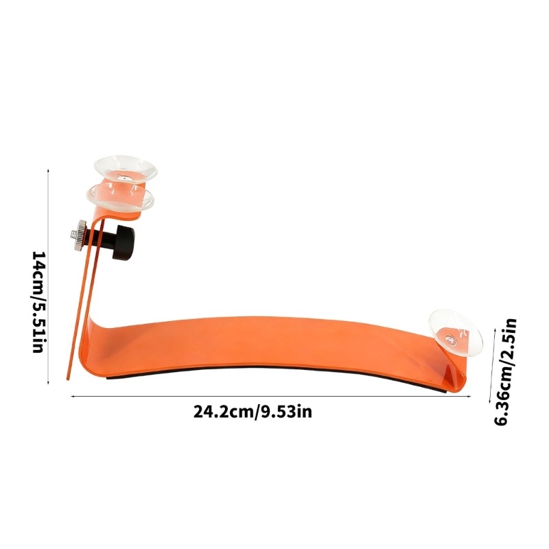 Portable Metal Frame Guitar Support Cushion with Soft Padding, Suction Cup