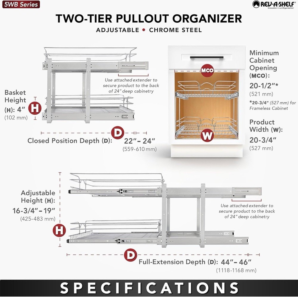 PULL OUT SPICE RACK ORGANIZER FOR CABINET