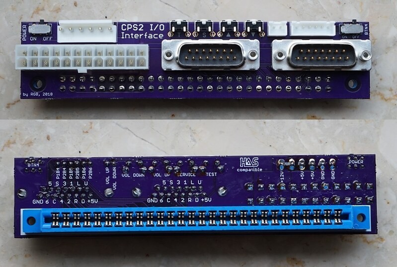 Capcom CPS-2 IOI by HAS (Home Arcade System) JAMMA NeoGeo controller compatible