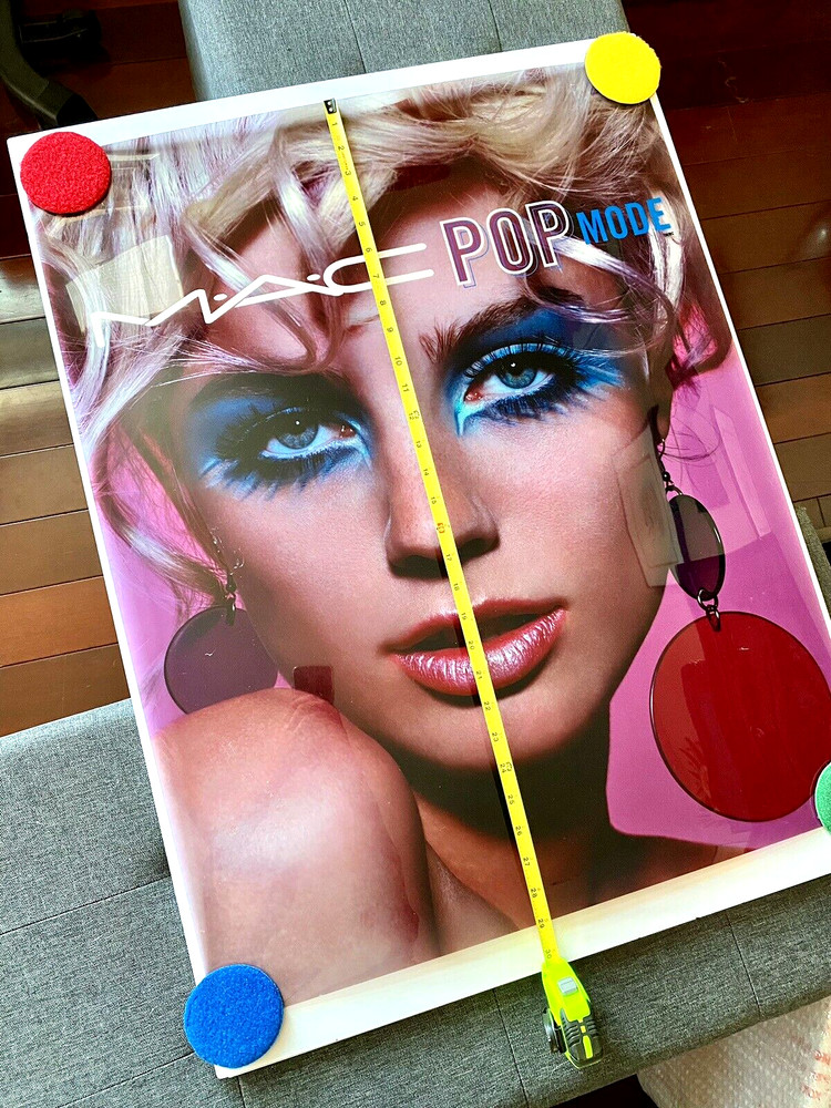 2003 ORIGINAL Light Box Store Display Poster Vintage MAC Cosmetics - POP MODE