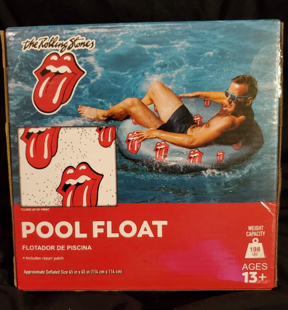Rolling Stones 40" Inflatable Swim Tube Pool Ring Float