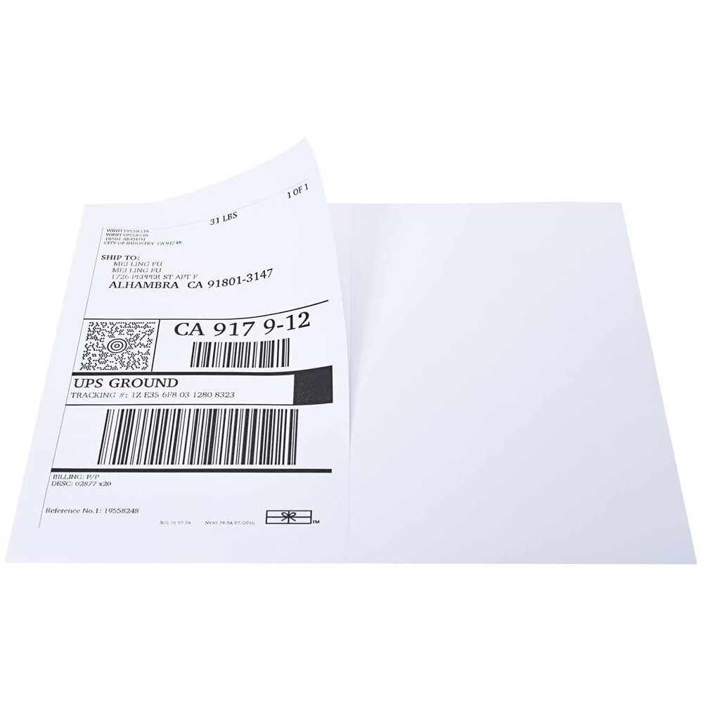 Self Stick Labels Half Sheet 8.5 x 5.5 Xmas Address Shipping labels 2 Per Sheet