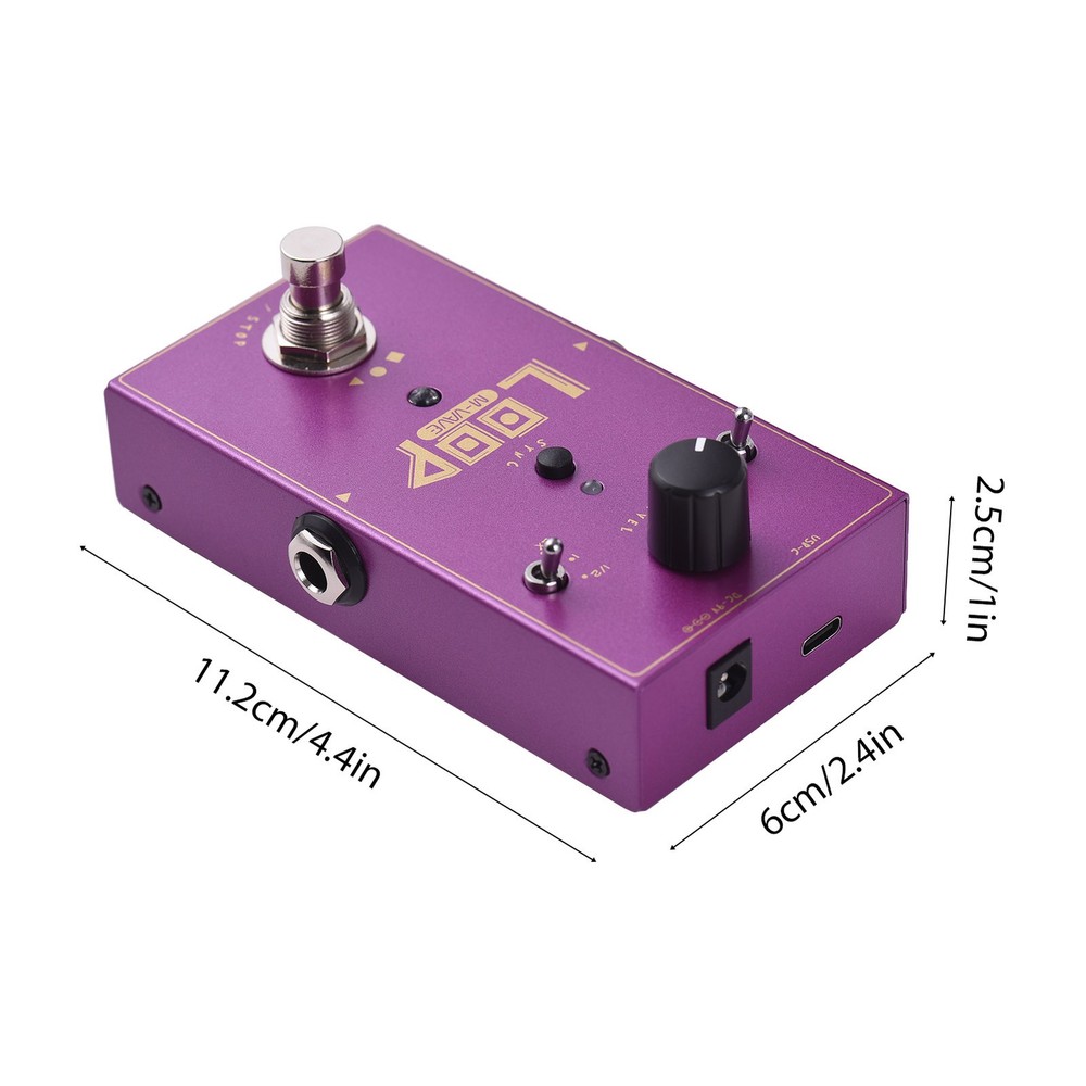 M-VAVE Guitar Loop Effector Loop Recording Effects Pedal Recording NTLH