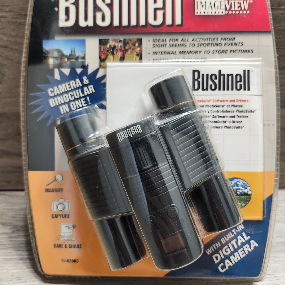 BUSHNELL Image View BINOCULARS With Built in DIGITAL CAMERA 8X21 NEW