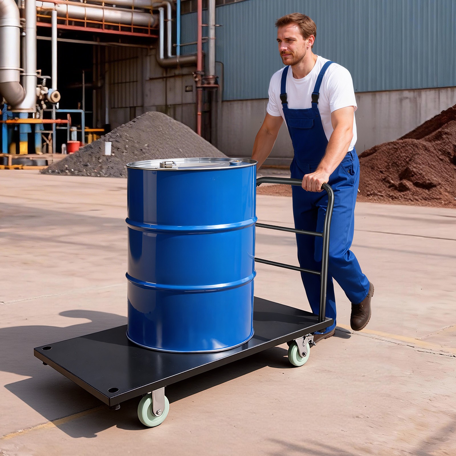 VEVOR Heavy Duty Platform Truck 2000 lbs Industrial Hand Truck Cart with Wheels