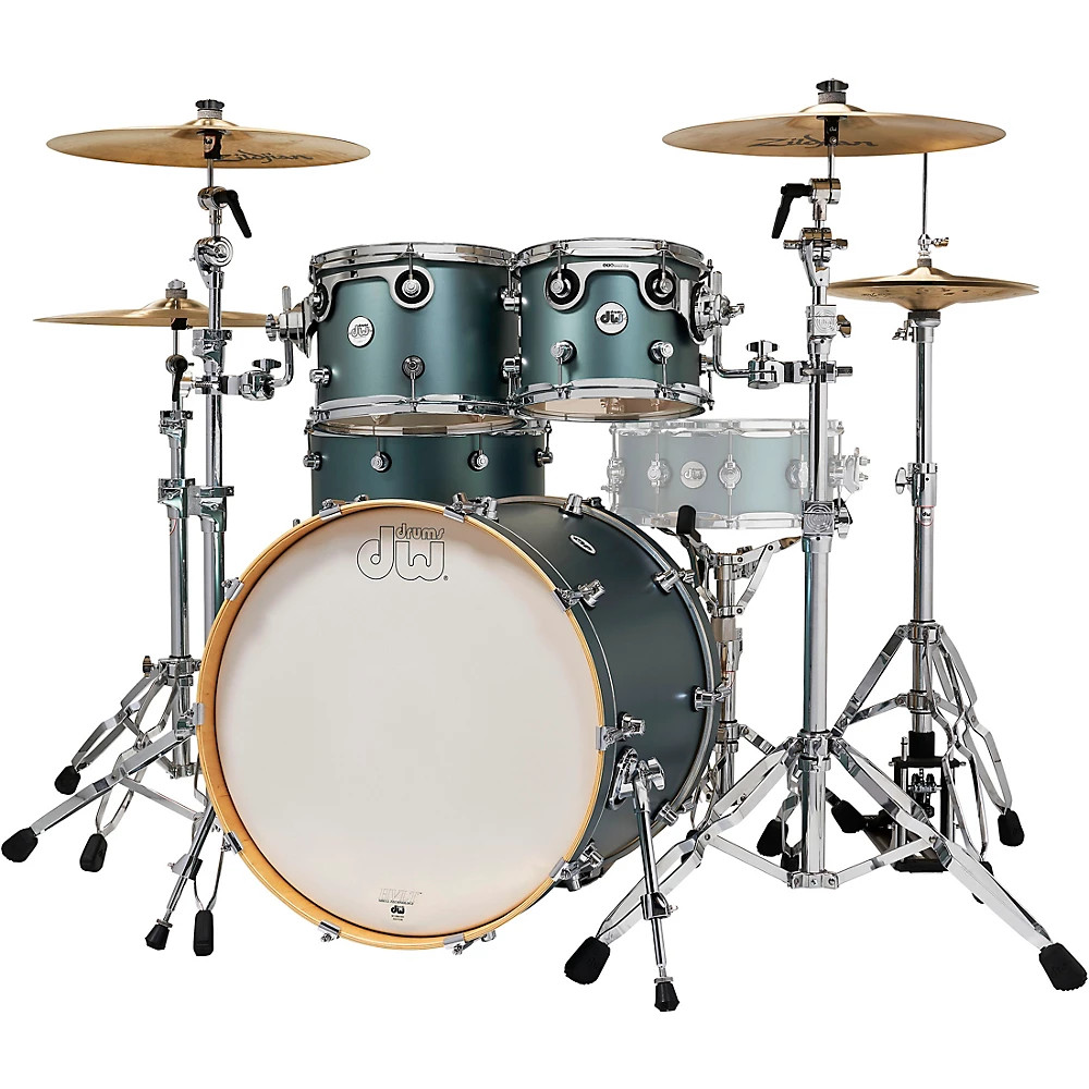 DW Design Series 4-Piece Shell Pack Satin Sage Metallic
