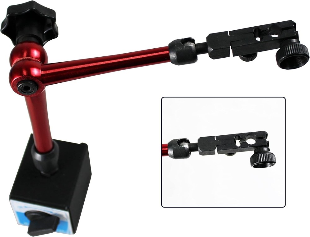 HFS R Magnetic Base Stand - 360° Adjustable Indicator Holder, 132lbs Max Pull