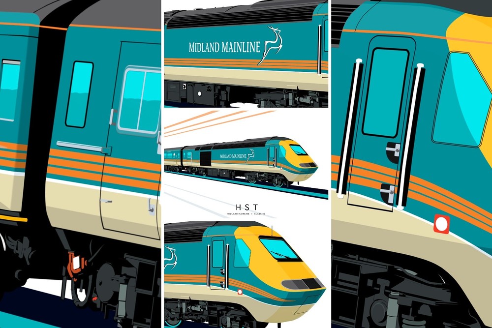 ARTWORK PRINT - HST | MIDLAND MAINLINE | CLASS 43