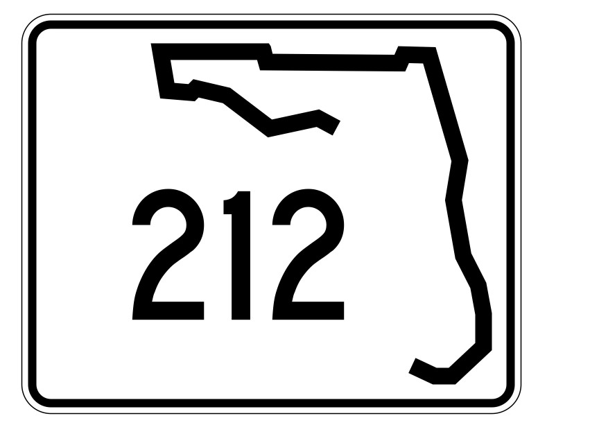 Florida State Road 212 Sticker Decal