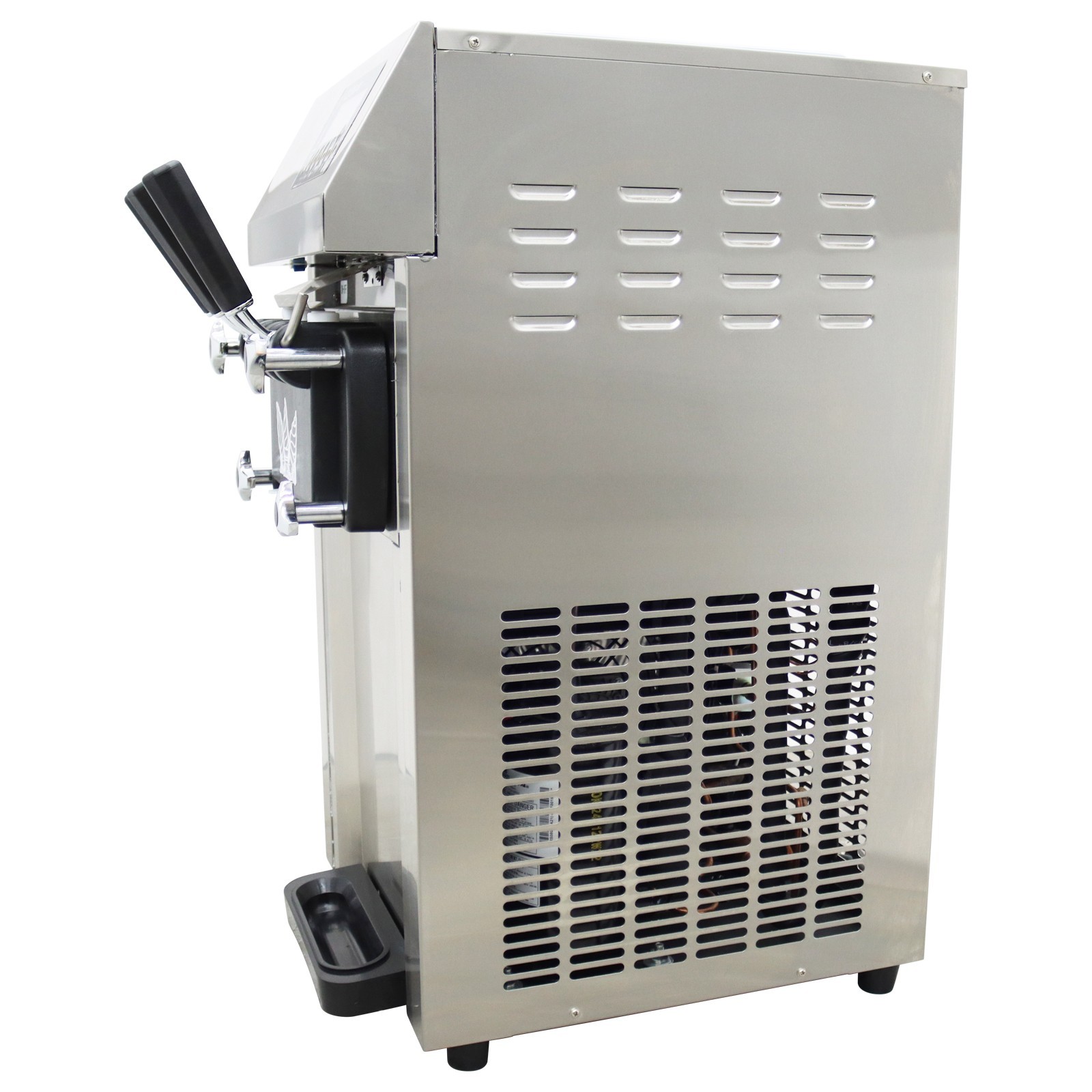 Ice Cream Machine 110V Commercial Soft Serve Ice Cream Maker 3.6L 2-Tank