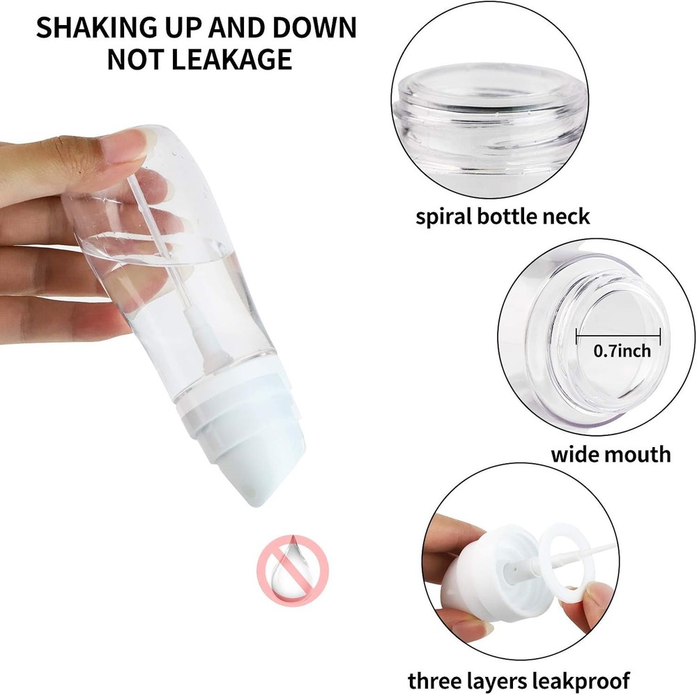 Fine Mist 2 Pack Spray Bottles - Reusable & Lightweight Travel Essentials