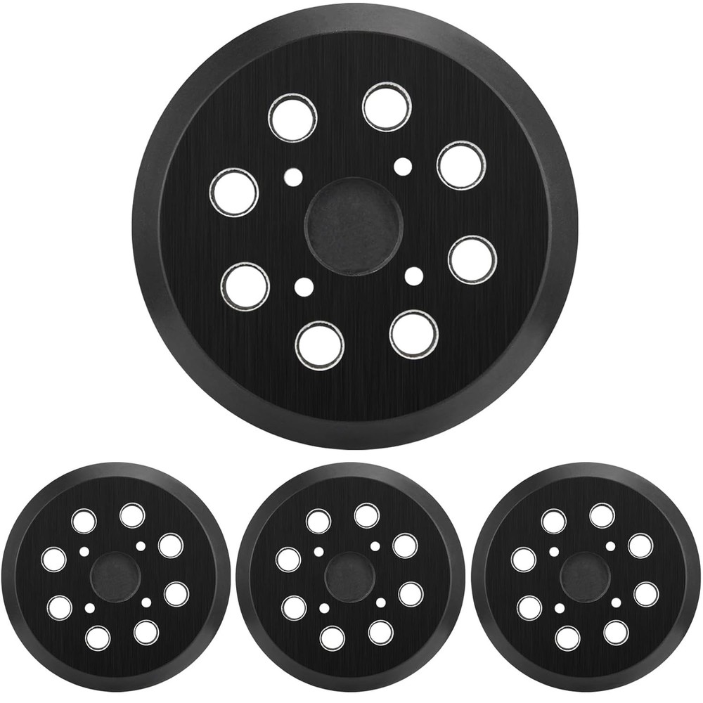 4-Pack 5-Inch Hook & Loop Sander Pads for Ryobi & More