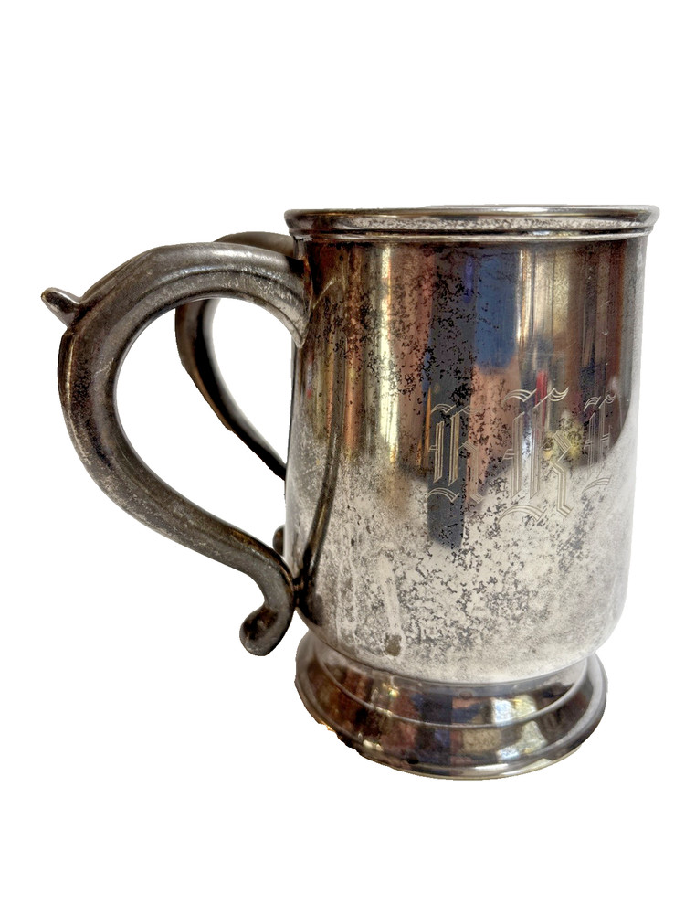 Vintage Concord Nickel Silver Double Handle Mug Cup
