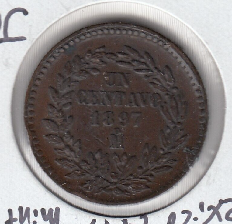 1897 mo Mexico One Centavo