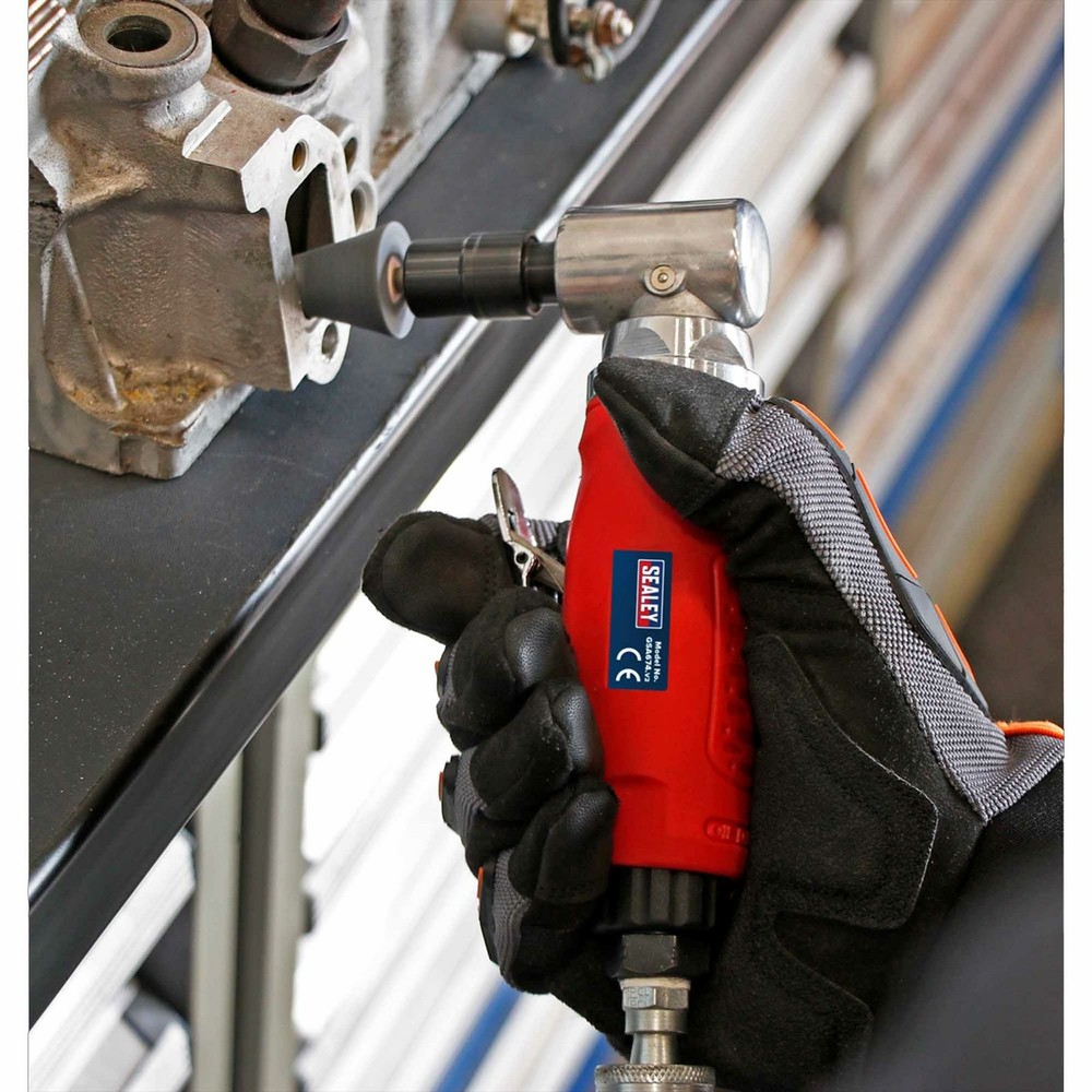Sealey 90 Degrees Angle Air Die Grinder Contoured Composite Handle GSA674