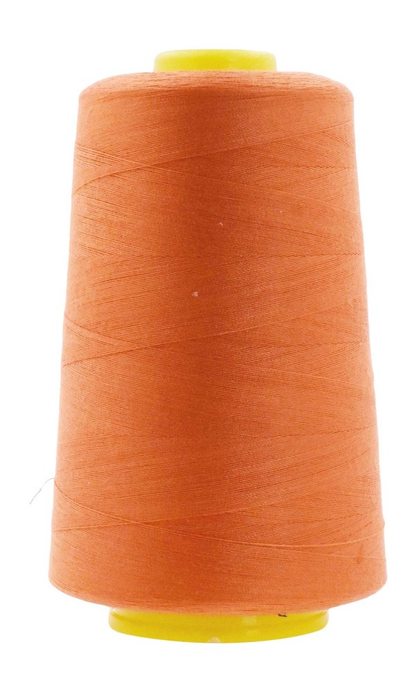 4 Pack Orange Serger Threads 40S/2 24000yds Polyester Cones Overlock