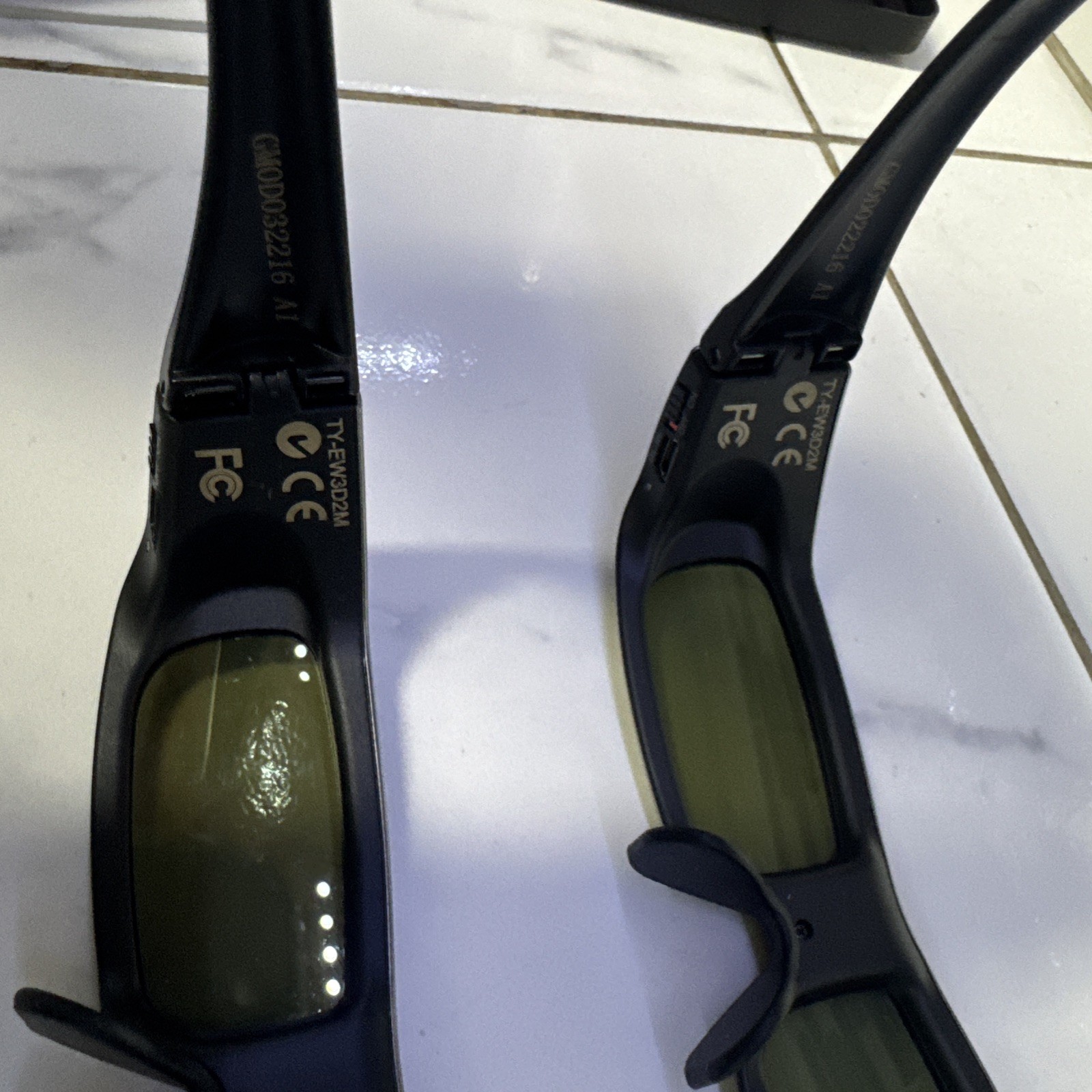 Panasonic TY-EW3D2M 3D Active Shutter Glasses Full HD W/USB Charger cable & Case