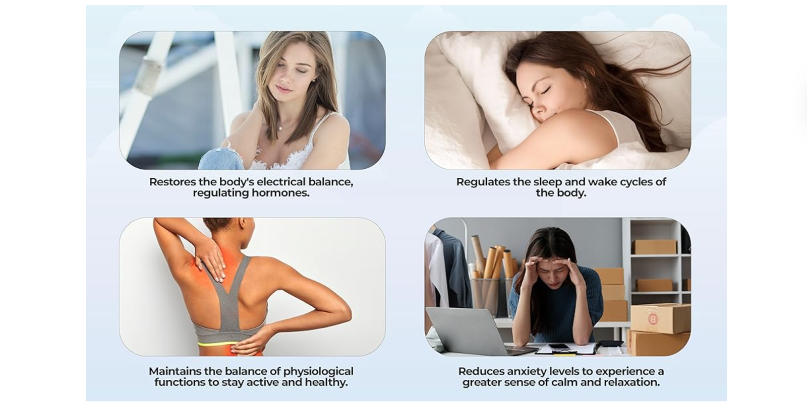 Grounding Mat | 39.4x11.8 Earthing Pad for Relieving Stress Anxiety Inflammation