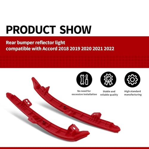 Left and Right Rear Bumper Reflector Light Tail Lamp Case Compatible with