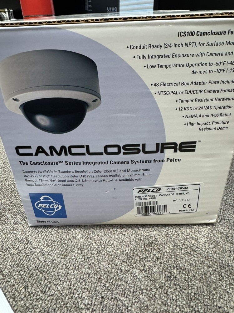 Pelco ICS101-CRV3A Camclosure Integrated Camera System OPEN BOX NEW