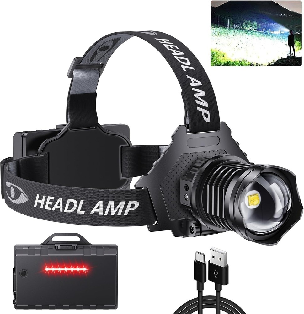 Durable Outdoor Headlamp, 5 Light Modes