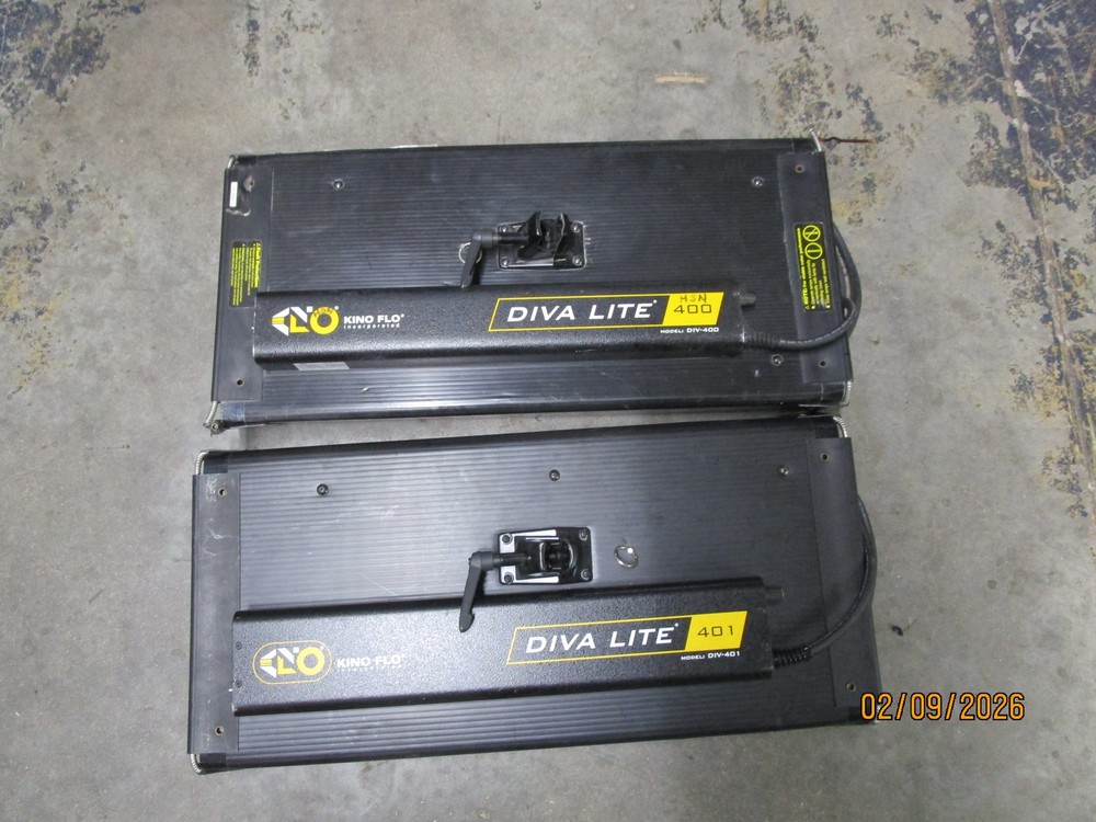 2 Kino Flo DIV400 & 401 DIVA LITE