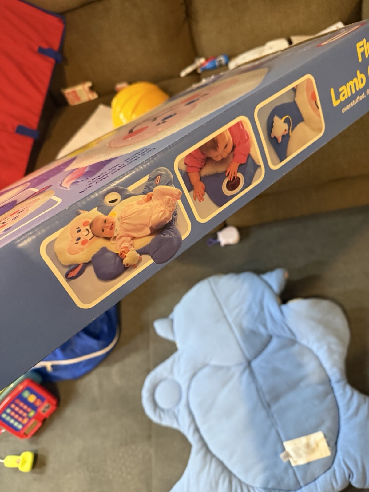 IN BOX Vintage 1992 Little Tikes Fluffy Lamb Quilt Baby Play Mat Tummy Time Toy