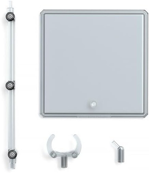 Elegant 3-Piece Translucent Display Stand Set for Figures & Models - Adjustable