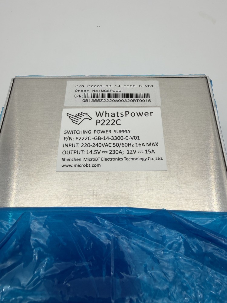 New MicroBT Whatsminer P222C PSU