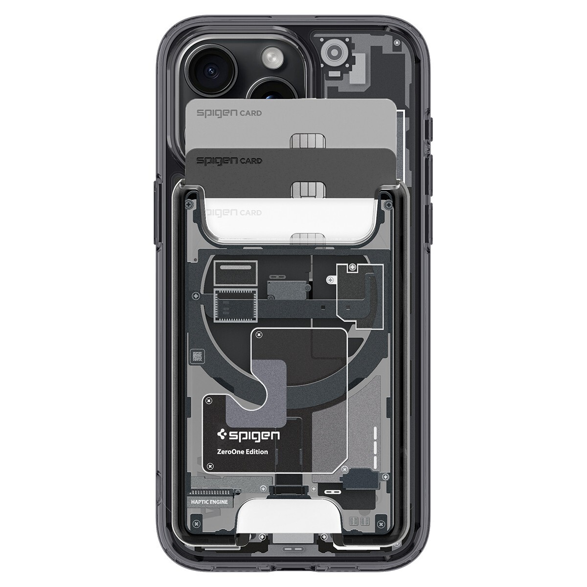 For iPhone Series | Spigen Ultra Hybrid Zero One MagSafe Card Holder Wallet