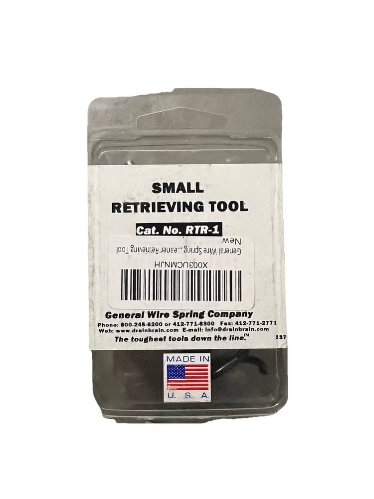 General Wire Spring RTR-1 Small Corkscrew Retrieving Tool