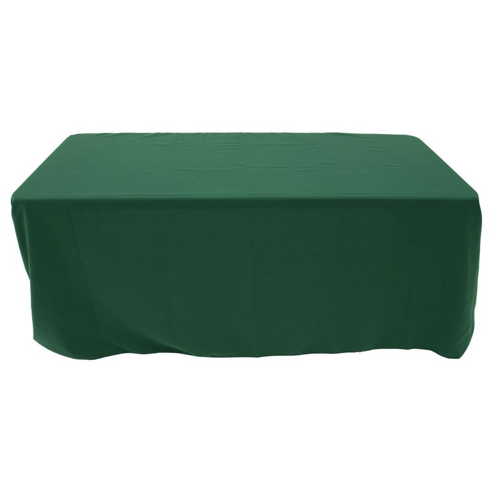 HUBERT® Tablecloth Hunter Green Rectangular Hunter Spun Polyester - 60" W x 120"