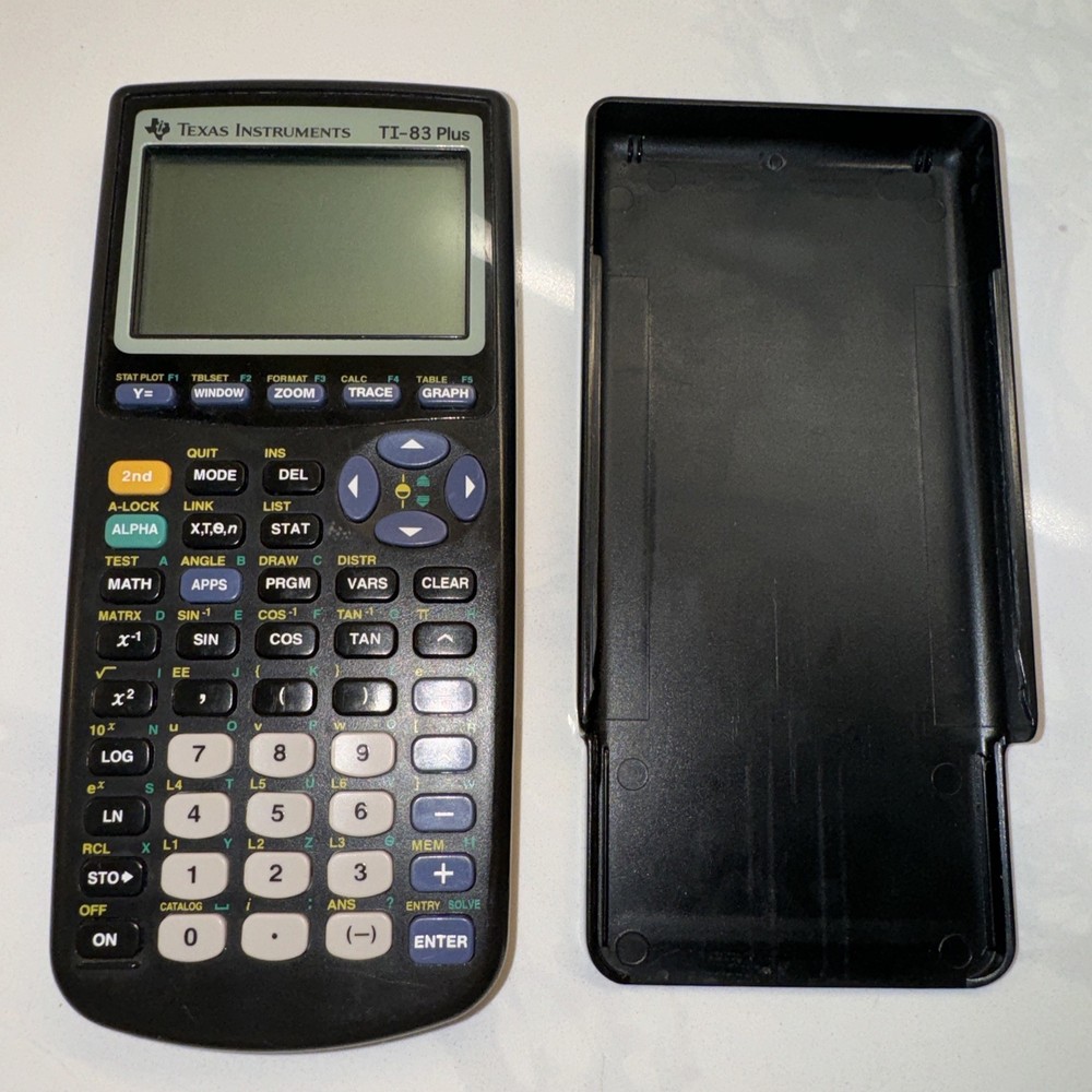 Texas Instruments TI-83 Plus Graphing Calculator Parts only Scrambled Screen