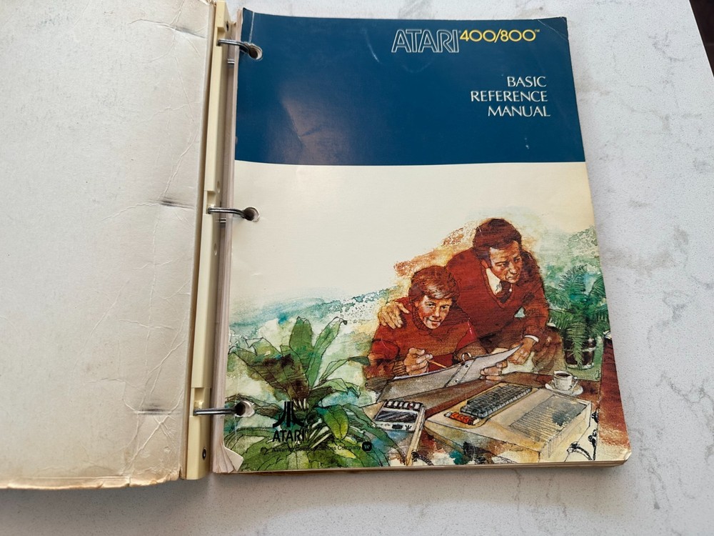 Atari 400/800 Personal Computer BASIC Reference Manual Vintage Computer Book