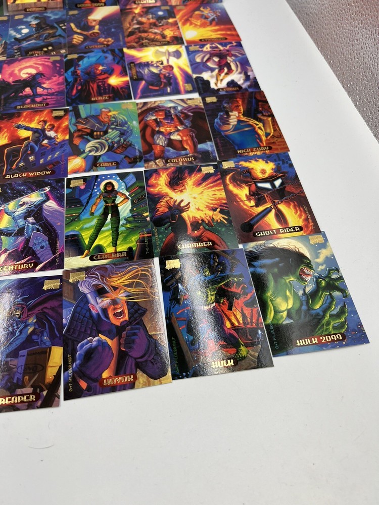 1994 Fleer Marvel Masterpieces 32 CARD LOT