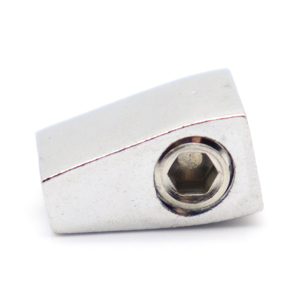 6 String Single String Bass Bridge Headless Individual Bridges and Nuts Silver