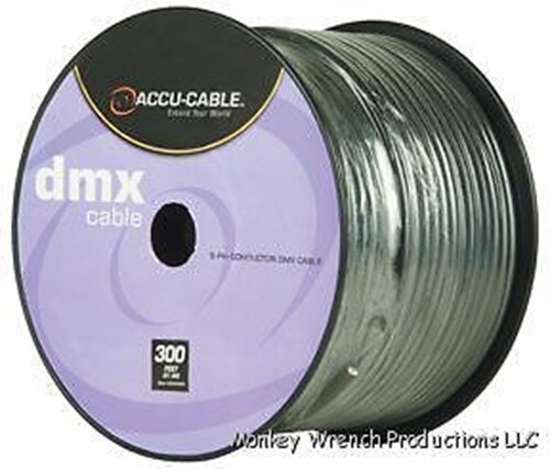 Accu-Cable 5-Pin DMX Cable 300 ft Spool