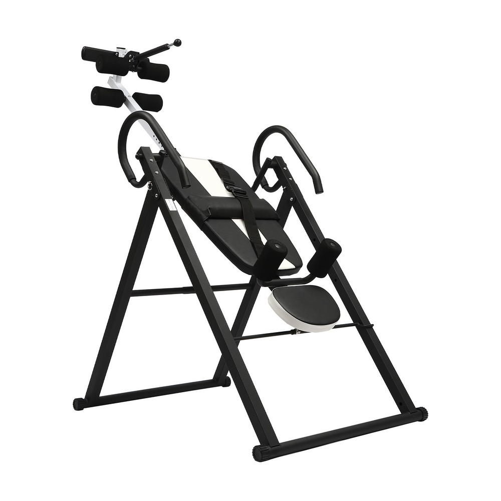 Foldable Inversion Table Teeter Advanced Back Pain Ankle Relief Gravity Fitness