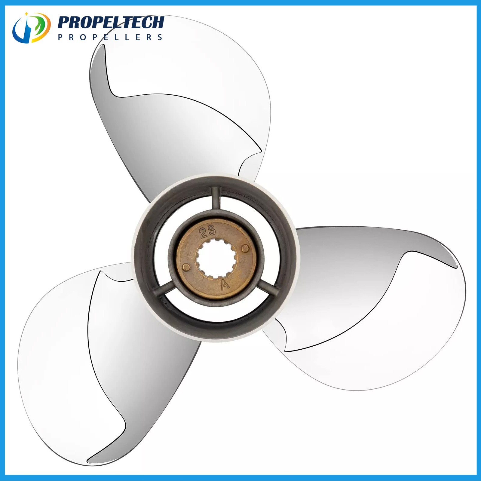 10.5X13 Stainless Outboard Propeller 10 1/2 x 13 For Mercury 2/4 Stroke 35-70HP