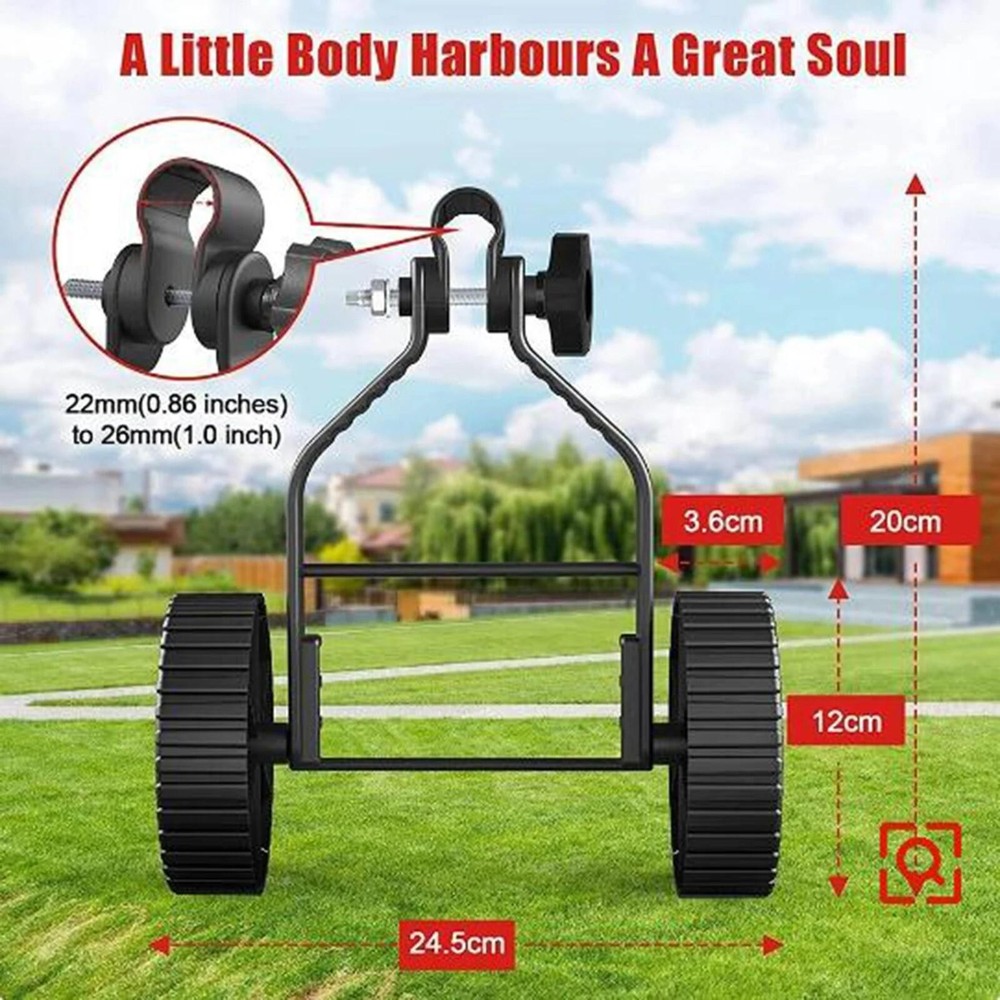 Universal String Trimmer Grass Eater Weed Cutter Adjustable Support Wheels Set