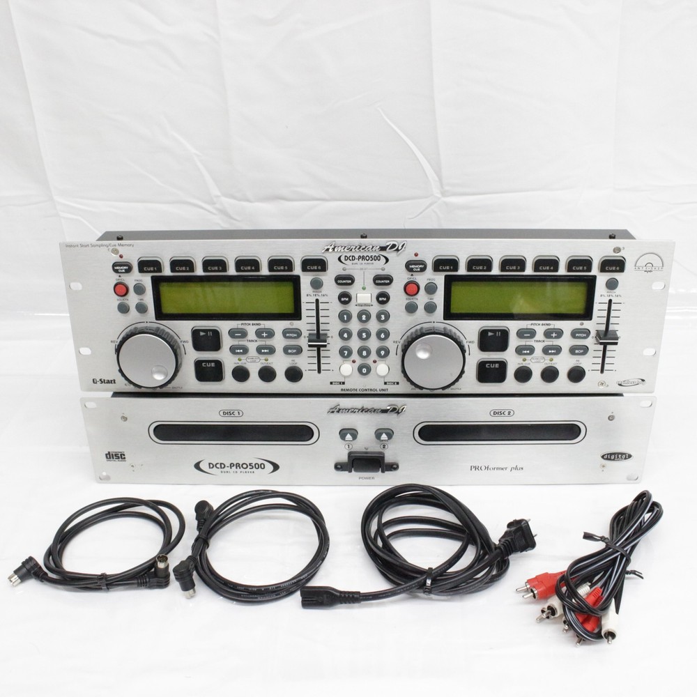American DJ DCD-PRO500 CD Player And Controller Panel TESTED One Cd Doesn't Open