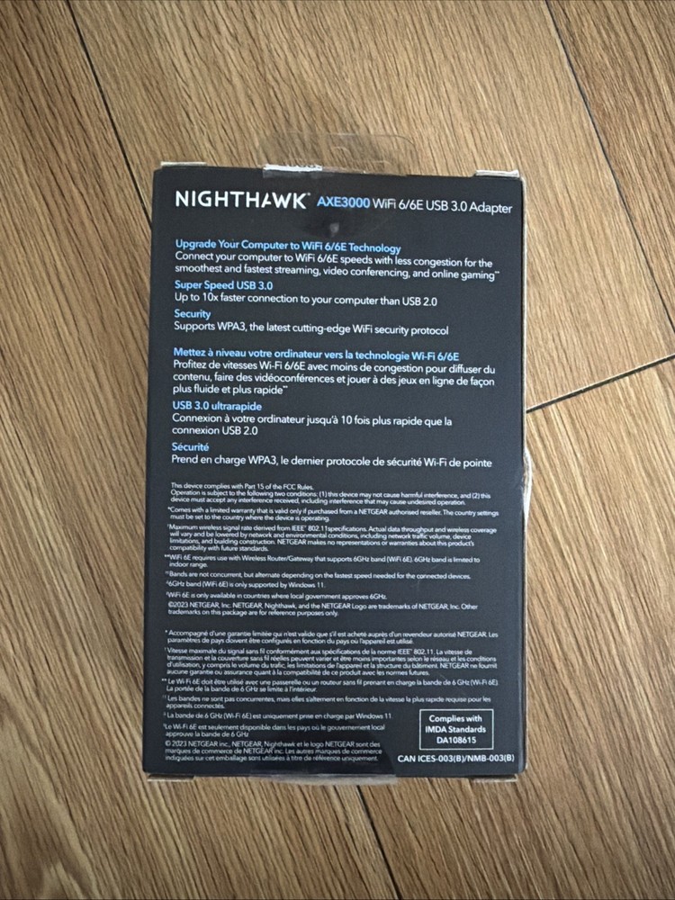 New NETGEAR Nighthawk A8000 Tri-Band WiFi6E Wireless USB Adapter