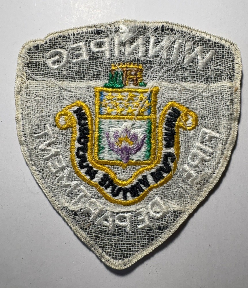 Winnipeg Fire Department Patch ~ Canada