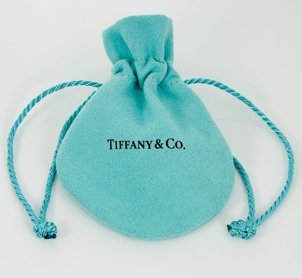 Tiffany & Co Blue Jewelry Drawstring Empty Pouch for Storage and Gift Packaging