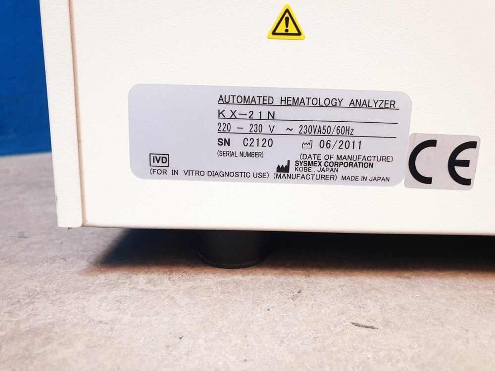 Sysmex KX-21N Automatic Hematology Analyzer LO012025
