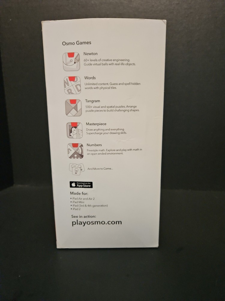 Osmo Genius Starter Kit for iPad Interactive Learning System Base Tiles Apps Etc